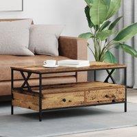 Berkfield Home Coffee Table Old wood 100 x 51 x 45 cm Engineered wood in Brown