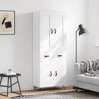 Berkfield Home Highboard White 69.5x34x180 cm Engineered Wood