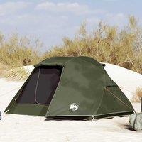 Berkfield Home Fishing Tent 3-Person Olive Green Waterproof