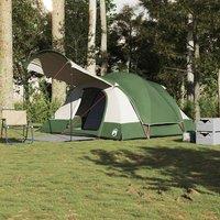 Berkfield Home Family Tent Tunnel 8-Person Green Waterproof