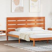 Berkfield Home Headboard Wax brown 200.5 x 3 x 80 cm Solid pine wood