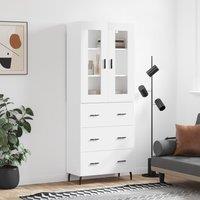 Berkfield Home Highboard White 69.5x34x180 cm Engineered Wood