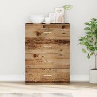 Berkfield Home Sideboard with Drawer with Storage Old wood Engineered wood in Brown