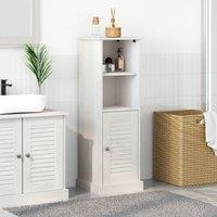 Berkfield Home Bathroom Cabinet with Storage White Solid pine wood