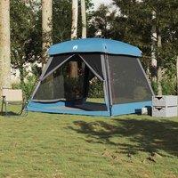 Berkfield Home Family Tent Cabin 6-Person Blue Waterproof