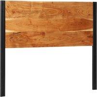 Berkfield Home Headboard 120 cm Solid Wood Acacia & Iron in Brown