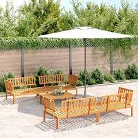Berkfield Home 5 Piece Garden Pallet Sofa Set Solid Wood Acacia in Brown
