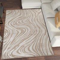 Desire Rugs Hamilton Modern Metallic Sheen Area Rug - Marble Inspired Design in Taupe | Size: 200 cm x 290 cm