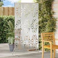Berkfield Home Privacy Screen 100x50x180 cm Galvanised Steel in Silver | Size: 100 x 50 x 180 cm