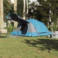 Berkfield Home Family Tent Tunnel 8-Person Blue Waterproof
