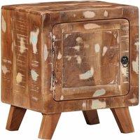 Berkfield Home Bedside Cabinet 40x32x46 cm Solid Wood Reclaimed | Size: 40 x 32 x 46 cm