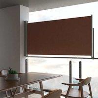 Berkfield Home Patio Retractable Side Awning 120x300 cm Brown