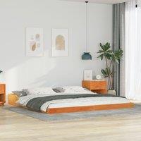 Berkfield Home Wax brown 200 x 210 cm Solid pine wood