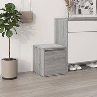 Berkfield Home Box Drawer Grey Sonoma 40.5x40x40 cm Engineered Wood