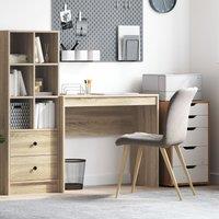 Berkfield Home Writing Desk Sonoma Oak Engineered Wood 90 x 40 x 76 cm in Brown