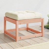 Berkfield Home Garden Footstool with Cushions Solid Wood Douglas in Brown