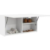 Berkfield Home Bathroom Wall Cabinet White 80x25x40 cm Engineered Wood | Size: 80 x 25 x 40 cm