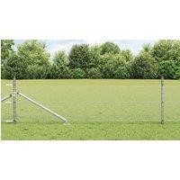 Berkfield Home Hexagon Fence 0.4x10 m Galvanised Steel in Silver