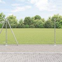 Berkfield Home Hexagon Fence 1, 2x100 m Galvanised Steel in Silver