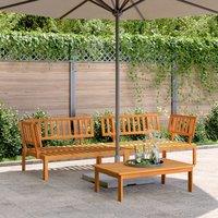 Berkfield Home Garden Pallet Corner Sofas 2 pcs Solid Wood Acacia in Brown