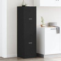 Berkfield Home Apothecary cabinet Black Oak 40x41x144.5 cm Engineered Wood