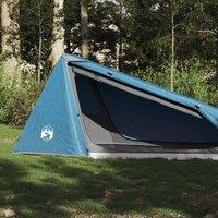 Berkfield Home Camping Tent Tunnel 1-Person Blue Waterproof