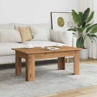 Berkfield Home Coffee Table Artisan Oak 100x60x42 cm Engineered Wood in Brown | Size: 100 x 60 x 42 cm