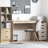 Berkfield Home Writing Desk Sonoma oak Engineered wood 100 x 40 x 76 cm Simple in Brown