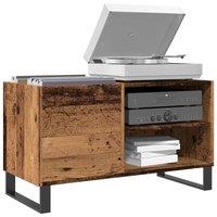 Berkfield Home Record Cabinet Old Wood 84.5x38x48 cm Engineered Wood in Brown
