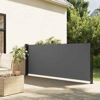 Berkfield Home Retractable Side Awning Anthracite 140x600 cm
