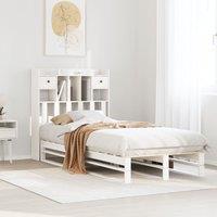 Berkfield Home Bookcase Bed without Mattress White 90x190 cm Single Solid Wood Pine