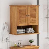 Berkfield Home Wall-mounted with Storage Honey brown Solid pine wood