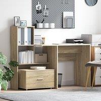 Berkfield Home Drawer Cabinet Sonoma oak Chipboard Medium Drawer Cabinet in Brown