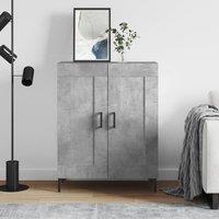 Berkfield Home Sideboard Concrete Grey 69.5x34x90 cm Engineered Wood