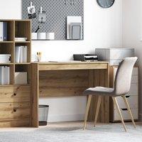 Berkfield Home Writing Desk Artisan oak MDF 100 x 50 x 76 cm Simple in Brown