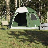 Berkfield Home Family Tent Igloo 6-Person Green Waterproof