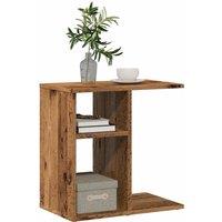 Berkfield Home Side Table Old Wood 50x30x50 cm Engineered Wood in Brown | Size: 50 x 30 x 50 cm