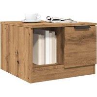 Berkfield Home Coffee Table Artisan Oak 50x50x36 cm Engineered Wood in Brown | Size: 50 x 50 x 36 cm