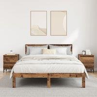 Berkfield Home Bed Cabinets 2 pcs Old Wood 40x35x50 cm Engineered Wood in Brown | Size: 40 x 35 x 50 cm