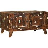 Berkfield Home Coffee Table Multicolour 80x54x45 cm Solid Wood Reclaimed in Brown | Size: 80 x 54 x 45 cm