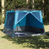 Berkfield Home Tent with Roof Other with Air Vent Blue & Black 291 x 291 cm