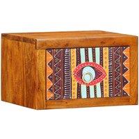 Berkfield Home Bedside Cabinet with Drawer Brown, multicolour 35 x 30 x 22 cm in Brown