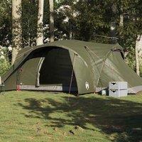 Berkfield Home Family Tent Dome 6-Person Olive Green Waterproof