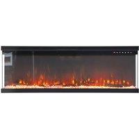 40inch Recessed/Freestanding Electric Fireplace in Black