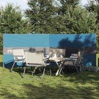 Berkfield Home Camping Windbreak Blue 344x120 cm Waterproof