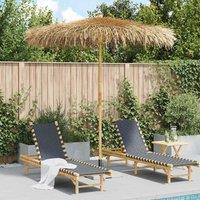 Berkfield Home Tiki Umbrella with Banana Leaf Canopy 240 cm Bamboo