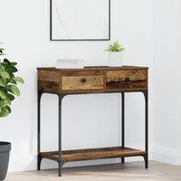 Berkfield Home Console Table Old Wood 75x34.5x75 cm Engineered Wood in Brown