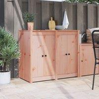 Berkfield Home Outdoor Kitchen Doors 2 pcs 50x9x82 cm Solid Wood Douglas Fir in Brown | Size: 50 x 9 x 82 cm