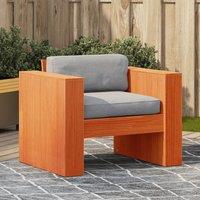 Berkfield Home Garden Sofa Wax Brown 79x60x62 cm Solid Wood Pine | Size: 79 x 60 x 62 cm