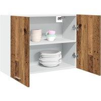 Berkfield Home Hanging Cabinet Lyon Old Wood 80x31x60 cm Engineered Wood in Brown | Size: 80 x 31 x 60 cm